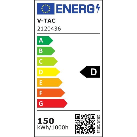 Oprawa Uliczna LED V-TAC SAMSUNG CHIP z regulacją i czujnikiem światła 150W 120Lm/W VT-169ST-S 4000K 17220lm 5 Lat Gwarancji