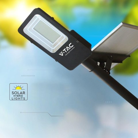 Lampa Oprawa Uliczna Solarna Hybrydowa V-TAC 50W LED VT-ST201 4000K 4000lm