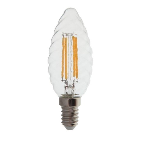 Żarówka LED V-TAC 4W Filament E14 Twist Świeczka Ściemnialna VT-1985D 2700K 400lm
