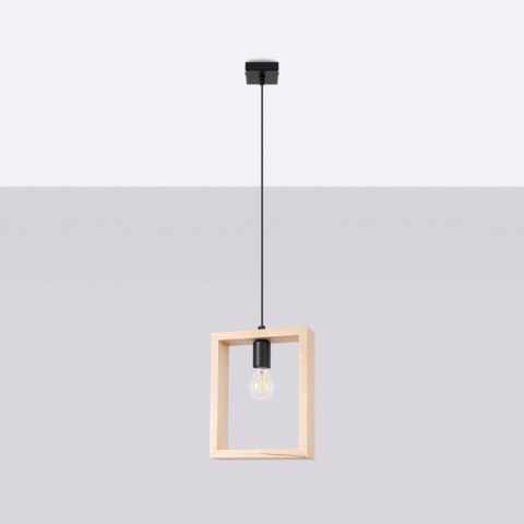 Lampa wisząca ARIES naturalne drewno