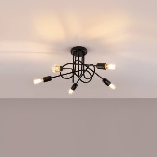 Żyrandol SUPEŁ 5 czarny