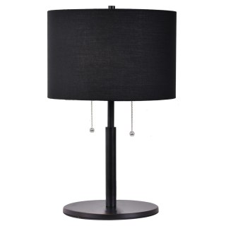 Lampa stołowa Fogo czarna 2xE27 Light Prestige