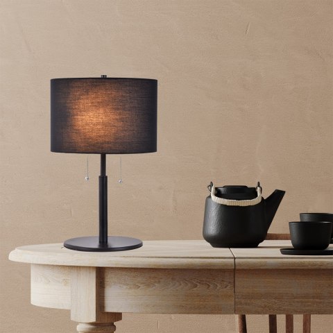 Lampa stołowa Fogo czarna 2xE27 Light Prestige