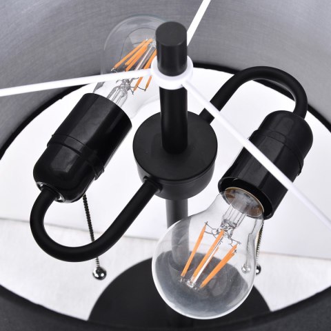 Lampa stołowa Fogo czarna 2xE27 Light Prestige