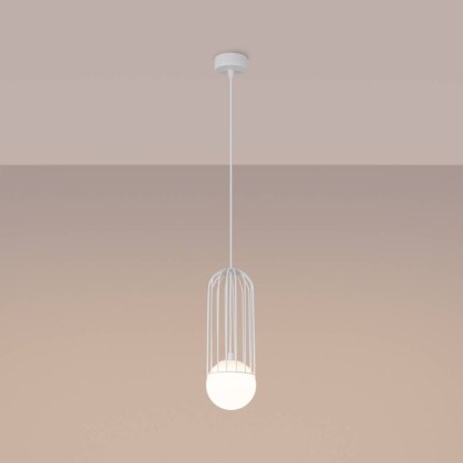Sollux Lighting Lampa wisząca BRINA 1 biała