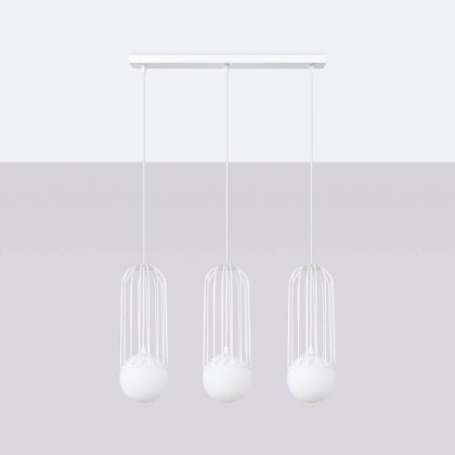 Sollux Lighting Lampa wisząca BRINA 3L biała