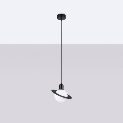 Sollux Lighting Lampa wisząca HYPERION 1 czarny