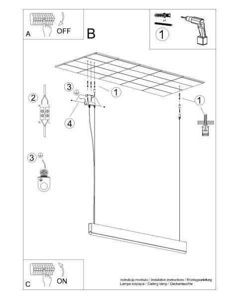 Lampa wisząca LYKKE 150 LED 3000K
