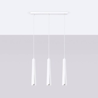 Lampa wisząca PRYSM 3L biała