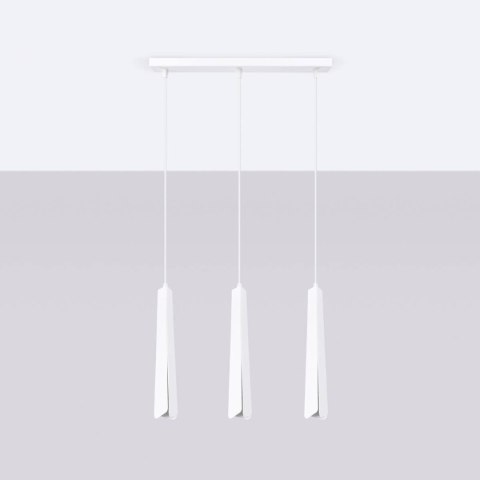 Lampa wisząca PRYSM 3L biała