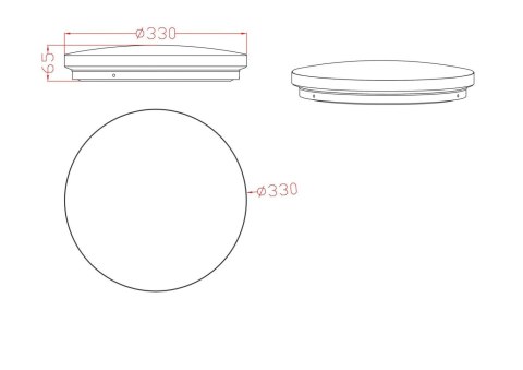 Plafon Babilon 33 cm złoty LED 4000K Light Prestige