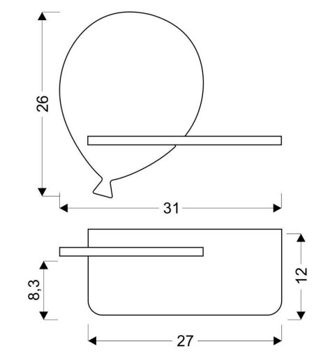 Półeczka LED 4W 4000K IQ Kids Balloon 21-84767