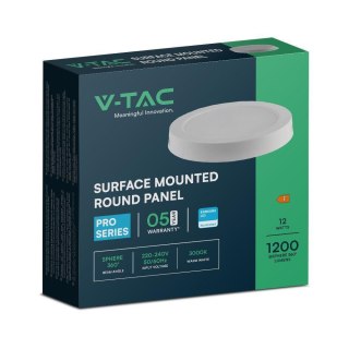 12W BACKLIT SURFACE MOUNTED PANEL WITH SAMSUNG CHIP 3000K RD