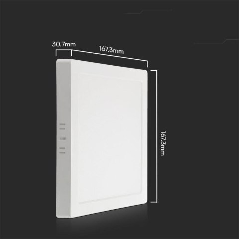 12W BACKLIT SURFACE MOUNTED PANEL WITH SAMSUNG CHIP 4000K SQ