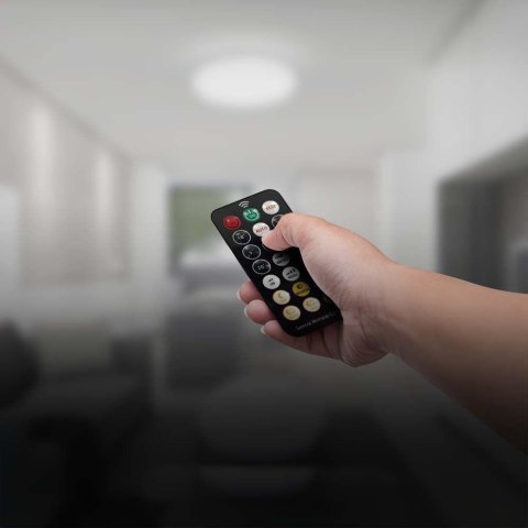 18W LED DOME LIGHT -SENSOR WITH SAMSUNGCHIP 4000K SQ,BLACK FRAME IP44