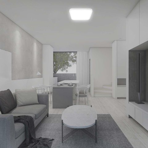 24W LED DOME LIGHT WITH SAMSUNGCHIP 6500K SQ,WHITE FRAME IP44