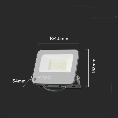 30W FLOODLIGHT RGB + WHITE BLACK BODY GREY FROSTED GLASS WITH CONTROLLER IP65