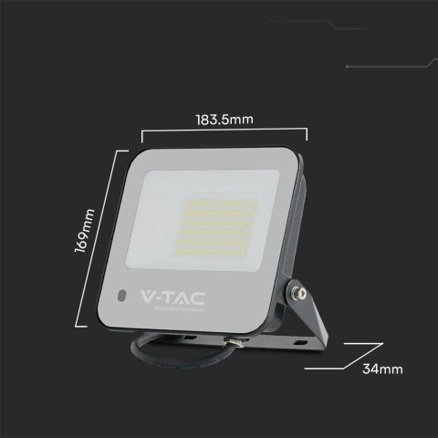 50W FLOODLIGHT RGB + WHITE BLACK BODY GREY FROSTED GLASS WITH CONTROLLER IP65