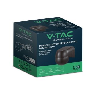 PIR WALL SENSOR WITH MOVING HEAD -FULL BLACK