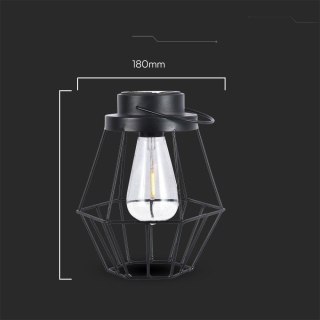 SOLAR LED LAMPHOLDER METAL+BLACK BODY D180*H210