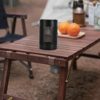 SOLAR LED TABLE LAMPHOLDER METAL+BLACK BODY D120*H200