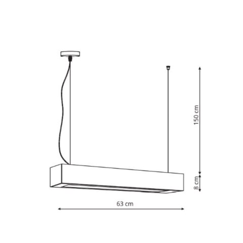 Lampa wisząca Ibros biała 18W IP20 LED CCT Light Prestige