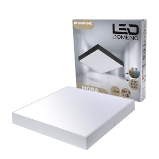 Lampa natynkowa Mora 30x30 24W IP44 biała