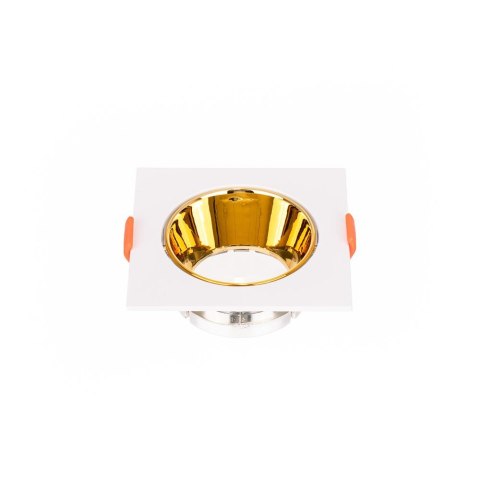 Oczko V-TAC GU10 Wpuszczane Kwadrat Białe/Złote VT-932 3 Lata Gwarancji