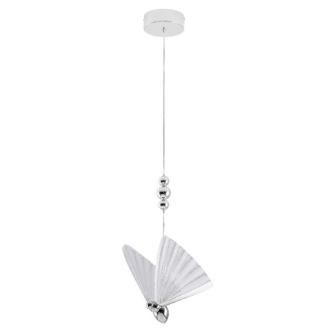 Lampa wisząca Mariposa 1 srebrna LED CCT Light Prestige