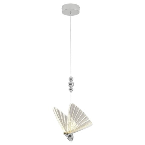 Lampa wisząca Mariposa 1 srebrna LED CCT Light Prestige