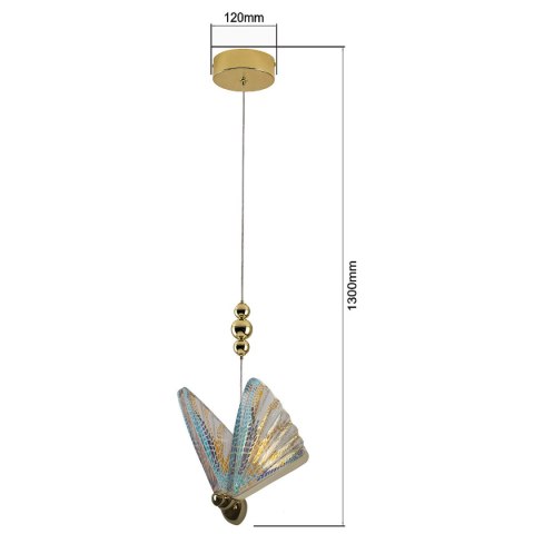 Lampa wisząca Mariposa 1 mix kolor LED CCT Light Prestige