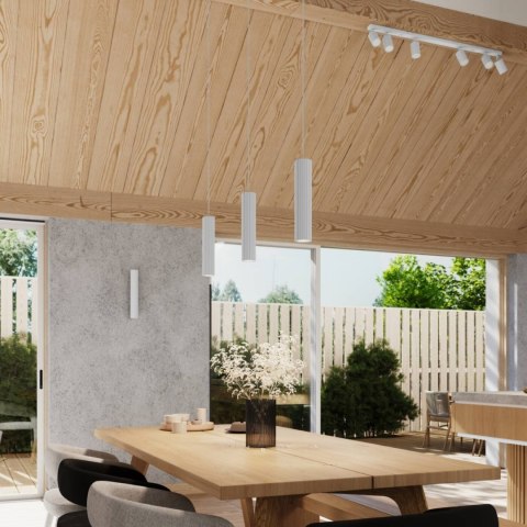 LAMPA ŚCIENNA Kinkiet KARBON 30 biały