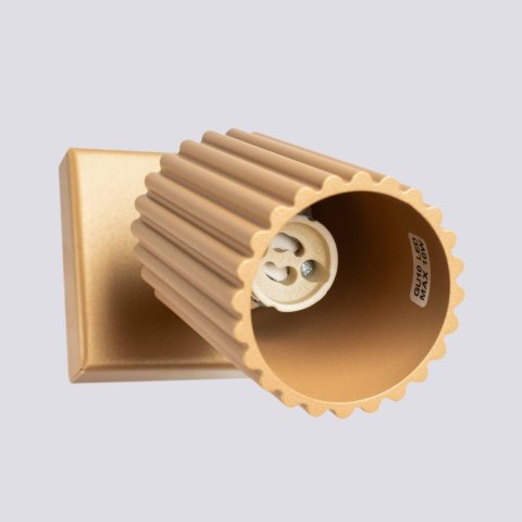 LAMPA ŚCIENNA Kinkiet KARBON złoty