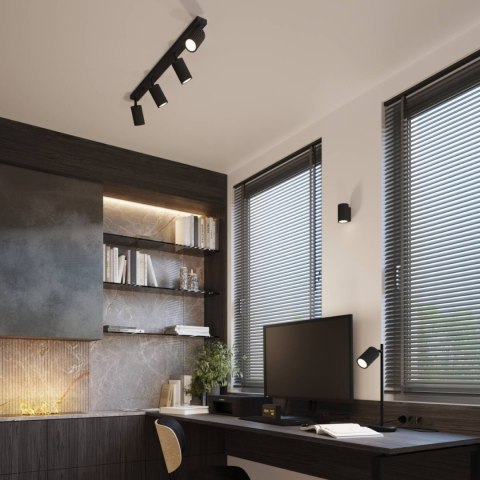 LAMPA STOŁOWA LAMPA GABINETOWA Lampa biurkowa KARBON czarna