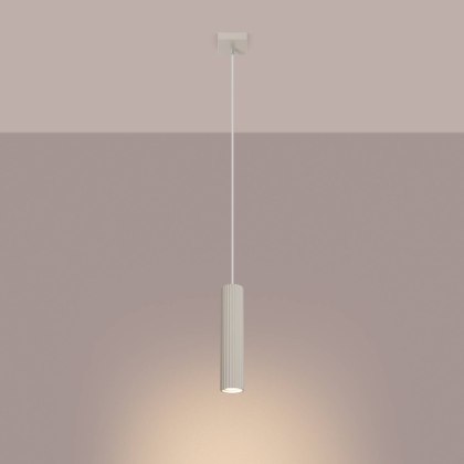 ŻYRANDOL LAMPA SUFITOWA Lampa wisząca KARBON 1 beżowy