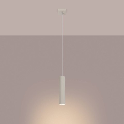 ŻYRANDOL LAMPA SUFITOWA Lampa wisząca KARBON 1 beżowy