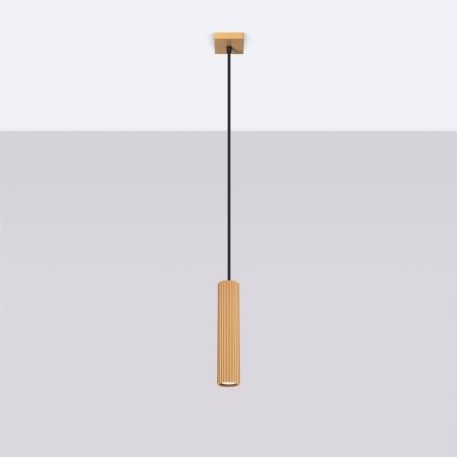Sollux Lighting Lampa wisząca KARBON 1 złoty