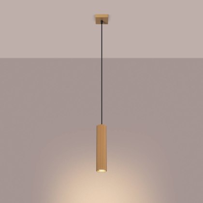 ŻYRANDOL LAMPA SUFITOWA Lampa wisząca KARBON 1 złoty