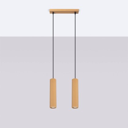 Sollux Lighting Lampa wisząca KARBON 2 złoty
