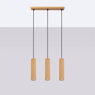 Sollux Lighting Lampa wisząca KARBON 3L złoty