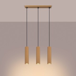 ŻYRANDOL LAMPA SUFITOWA Lampa wisząca KARBON 3L złoty
