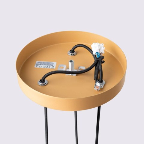 ŻYRANDOL LAMPA SUFITOWA Lampa wisząca KARBON 3P złoty