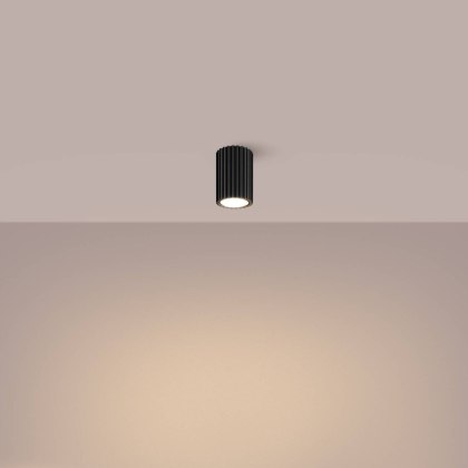 PLAFON LAMPA SUFITOWA REFLEKTOR TUBA SPOT KARBON 10 czarny