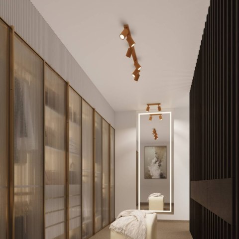 PLAFON LAMPA SUFITOWA REFLEKTOR TUBA SPOT KARBON 10 złoty