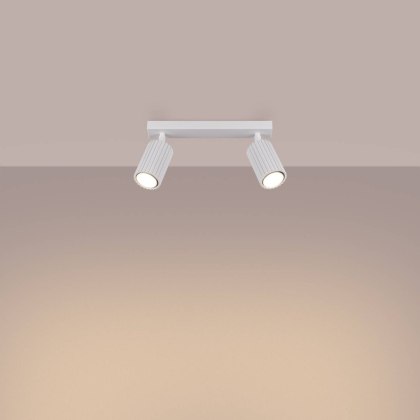 PLAFON LAMPA SUFITOWA REFLEKTOR LISTWA KARBON 2 biały