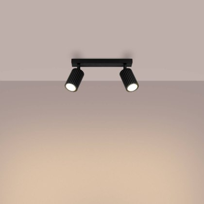 PLAFON LAMPA SUFITOWA REFLEKTOR LISTWA KARBON 2 czarny