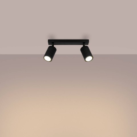 PLAFON LAMPA SUFITOWA REFLEKTOR LISTWA KARBON 2 czarny