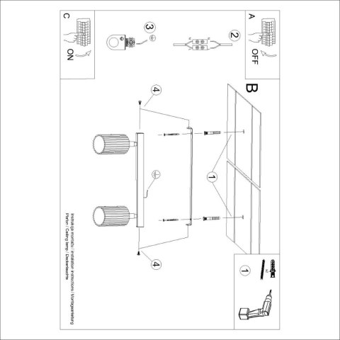 PLAFON LAMPA SUFITOWA REFLEKTOR LISTWA KARBON 2 czarny