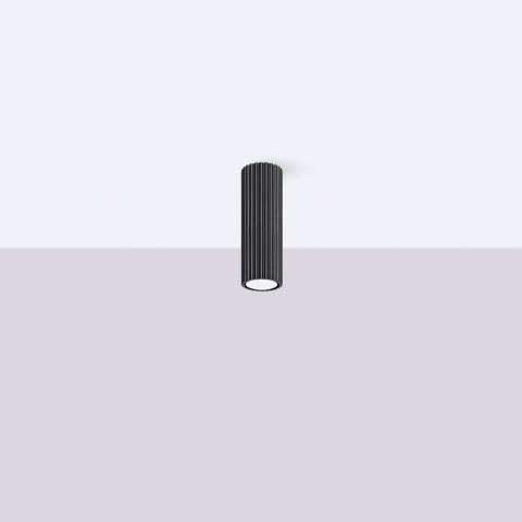 PLAFON LAMPA SUFITOWA REFLEKTOR TUBA SPOT KARBON 20 czarny