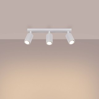 PLAFON LAMPA SUFITOWA REFLEKTOR LISTWA KARBON 3L biały